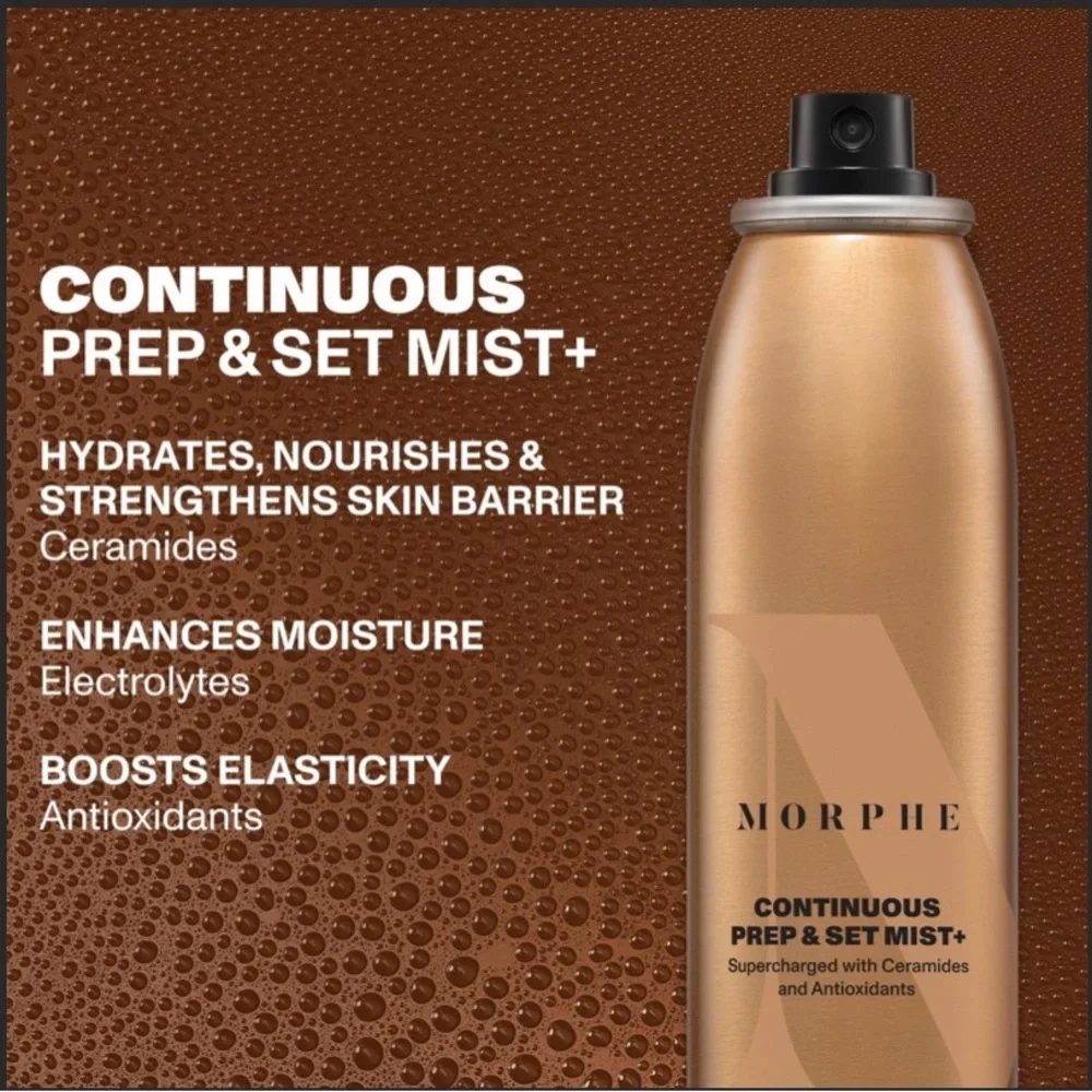 Morphe Gold Continuous Prep & Set Mist Plus